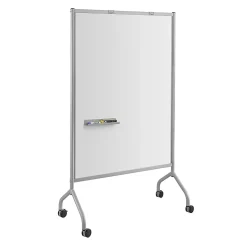 Safco® Impromptu® Full Magnetic Dry-Erase Whiteboard Screen, 42" x 72", Steel Frame With Gray Finish