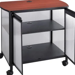 Safco® Impromptu Machine Stand, Deluxe With Doors, 30 4/5