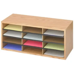 Safco Laminte Literature Organizer - 12 Compartment(s) - Compartment Size 2.50"x9"x11.75" - 12"x29"x 12" Depth - 9401MO