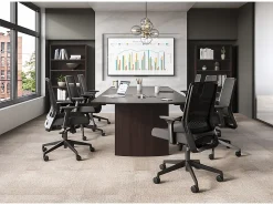 Safco® Medina Deluxe Ergonomic Mesh High-Back Desk Chair, Black