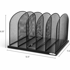 Safco Mesh Desk Organizers, 5 Compartment(s), 2