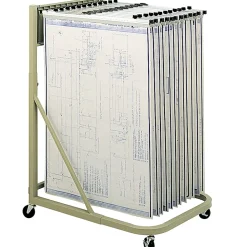 Safco® Mobile Hanging Flat File Stand, Tropic Sand