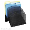 Safco® Onyx Mesh 8-Tier Desk Organizer, 14"H x 11 3/4"W x 10 3/4"D, Black