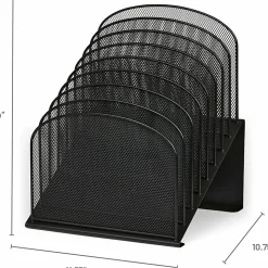 Safco® Onyx Mesh 8-Tier Desk Organizer, 14