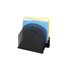Safco® Onyx Mesh 5-Tier Desk Organizer, 12