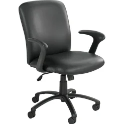 Safco® Uber Big & Tall 24-Hour Ergonomic High-Back Chair, Black Frame, Black Vinyl, Option Arms Sold Separately