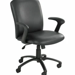 Safco® Uber Big & Tall 24-Hour Ergonomic High-Back Chair, Black Frame, Black Vinyl, Option Arms Sold Separately