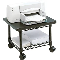 Safco® Under-Desk Printer/Fax Stand, Black