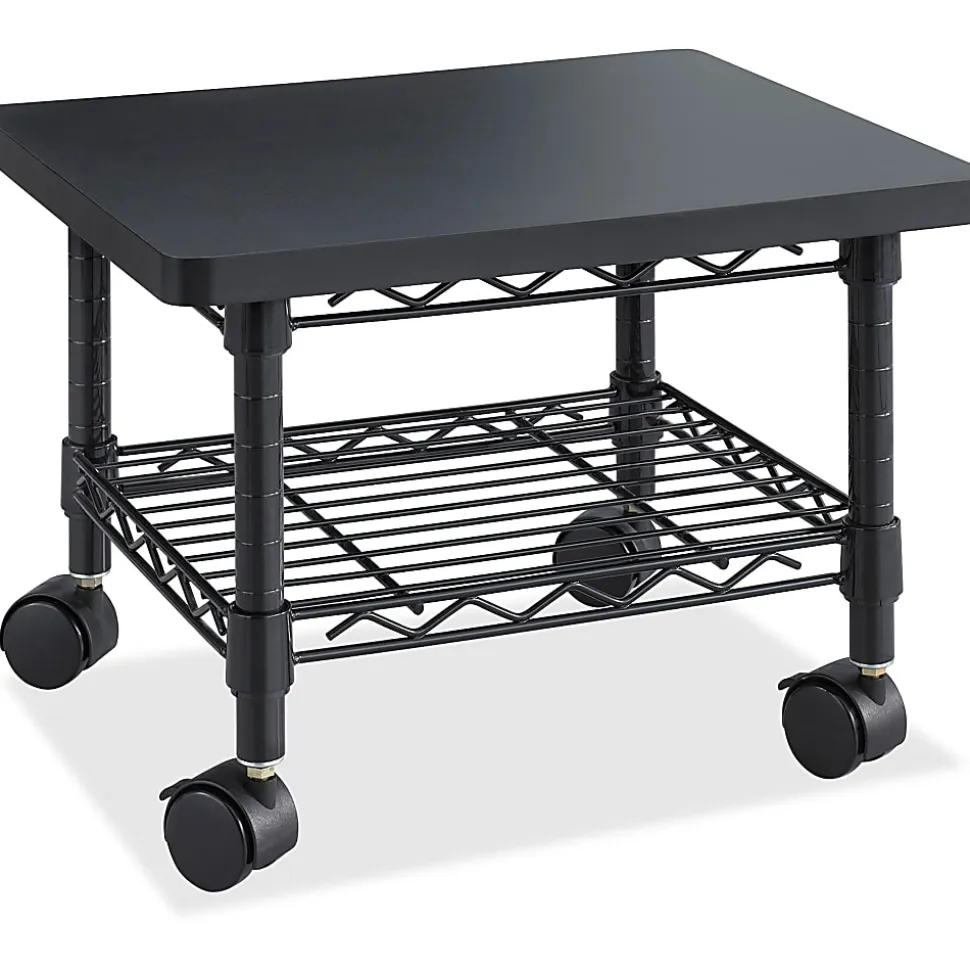 Safco® Under-Desk Printer/Fax Stand, Black