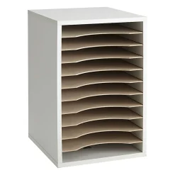 Safco® Vertical Desk Top Sorter, 11 Compartment, 16
