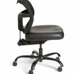 Safco® Vue™ Intensive Use Mesh Task Chair, Black Vinyl