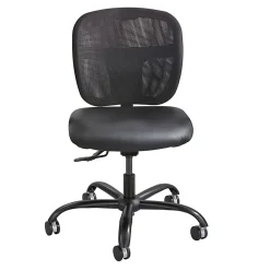 Safco® Vue™ Intensive Use Mesh Task Chair, Black Vinyl