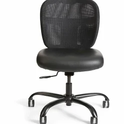 Safco® Vue™ Intensive Use Mesh Task Chair, Black Vinyl