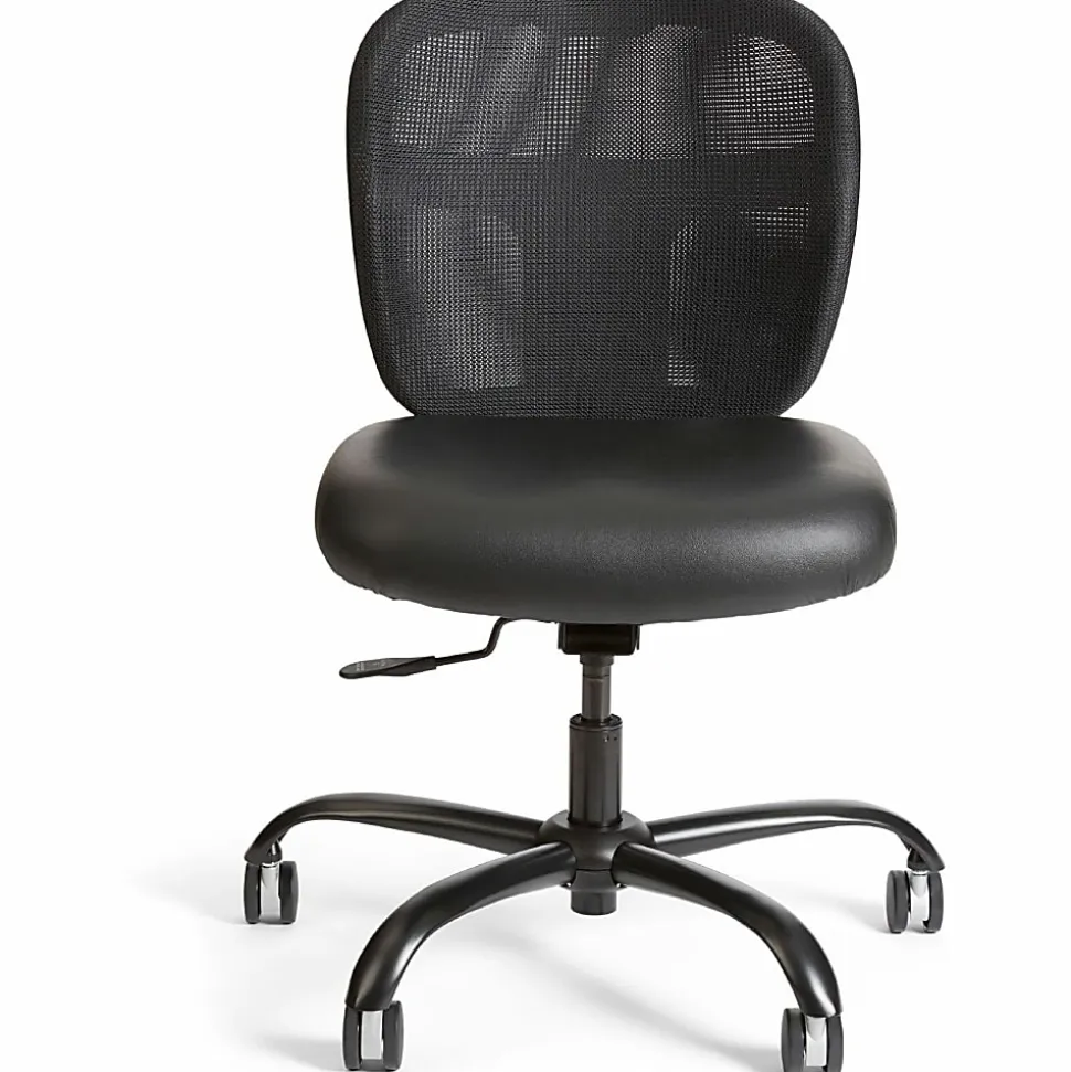 Safco® Vue™ Intensive Use Mesh Task Chair, Black Vinyl