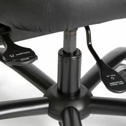 Safco® Vue™ Intensive Use Mesh Task Chair, Black Vinyl