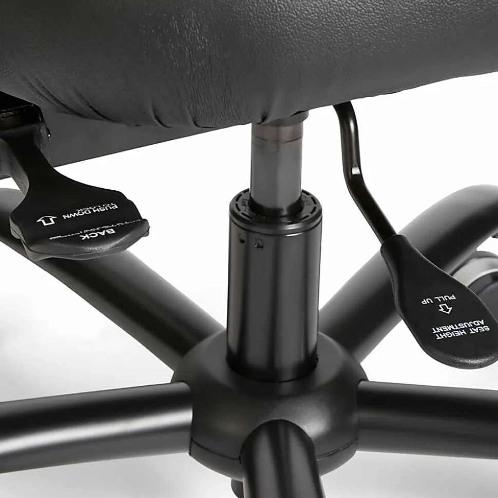 Safco® Vue™ Intensive Use Mesh Task Chair, Black Vinyl