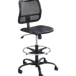 Safco® Vue Mesh/Vinyl Chair, Black
