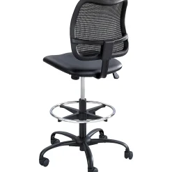 Safco® Vue Mesh/Vinyl Chair, Black