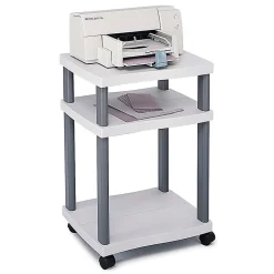 Safco® Wave Deskside Printer Stand, Gray