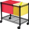 Safco® Wire Mobile File, 20-1/2"H x 14"W x 24"D, Black