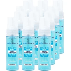 safeHands® Alcohol-Free Hand Sanitizer, Clean Linen Scent, 7 Oz, Pack Of 12 Bottles