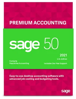 SAGE 50 Premium Accounting 2021, U.S. Edition, For Windows®, CD/Product Key/Download