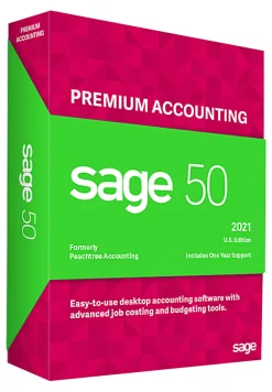 SAGE 50 Premium Accounting 2021, U.S. Edition, For Windows®, CD/Product Key/Download