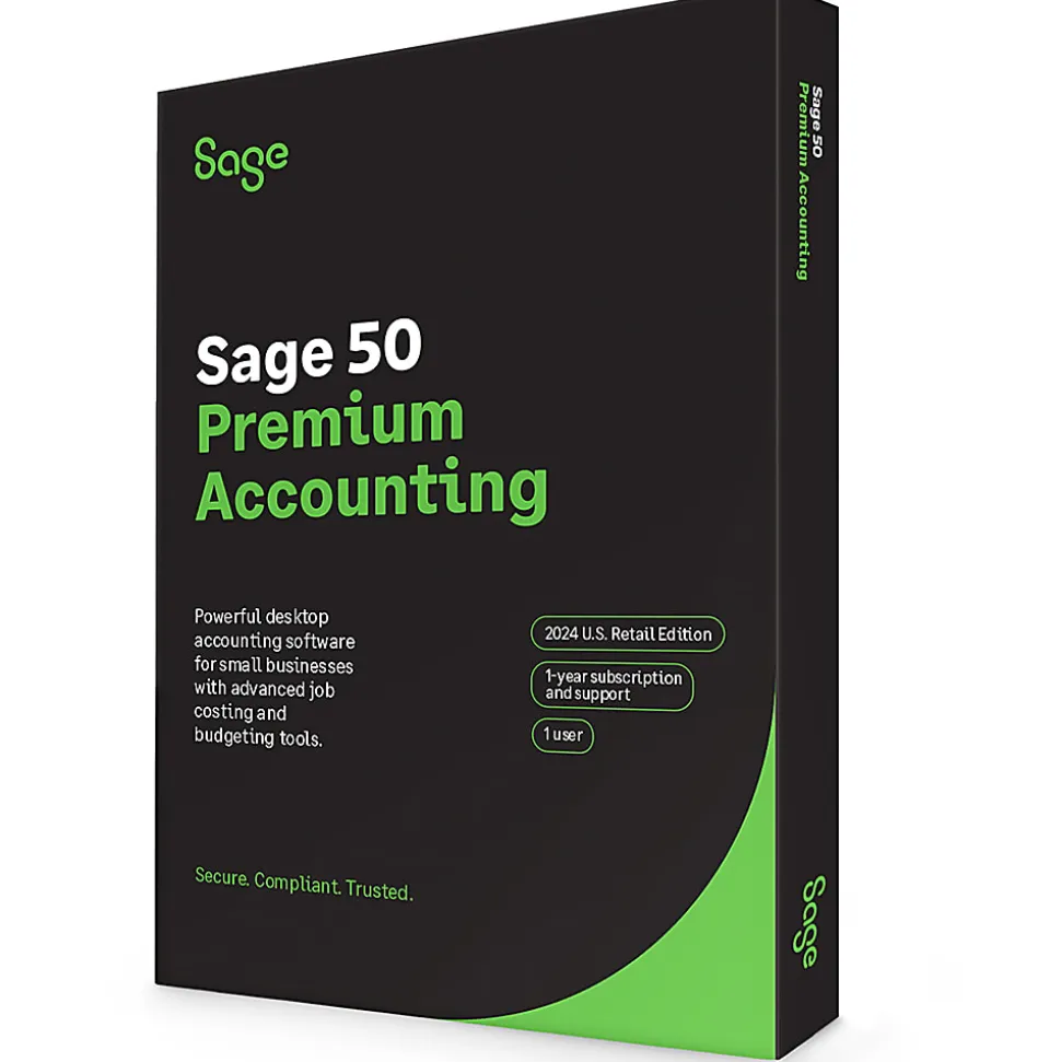 SAGE 50 Premium Accounting, 2024, 1-Year Subscription, Windows®, Product Key