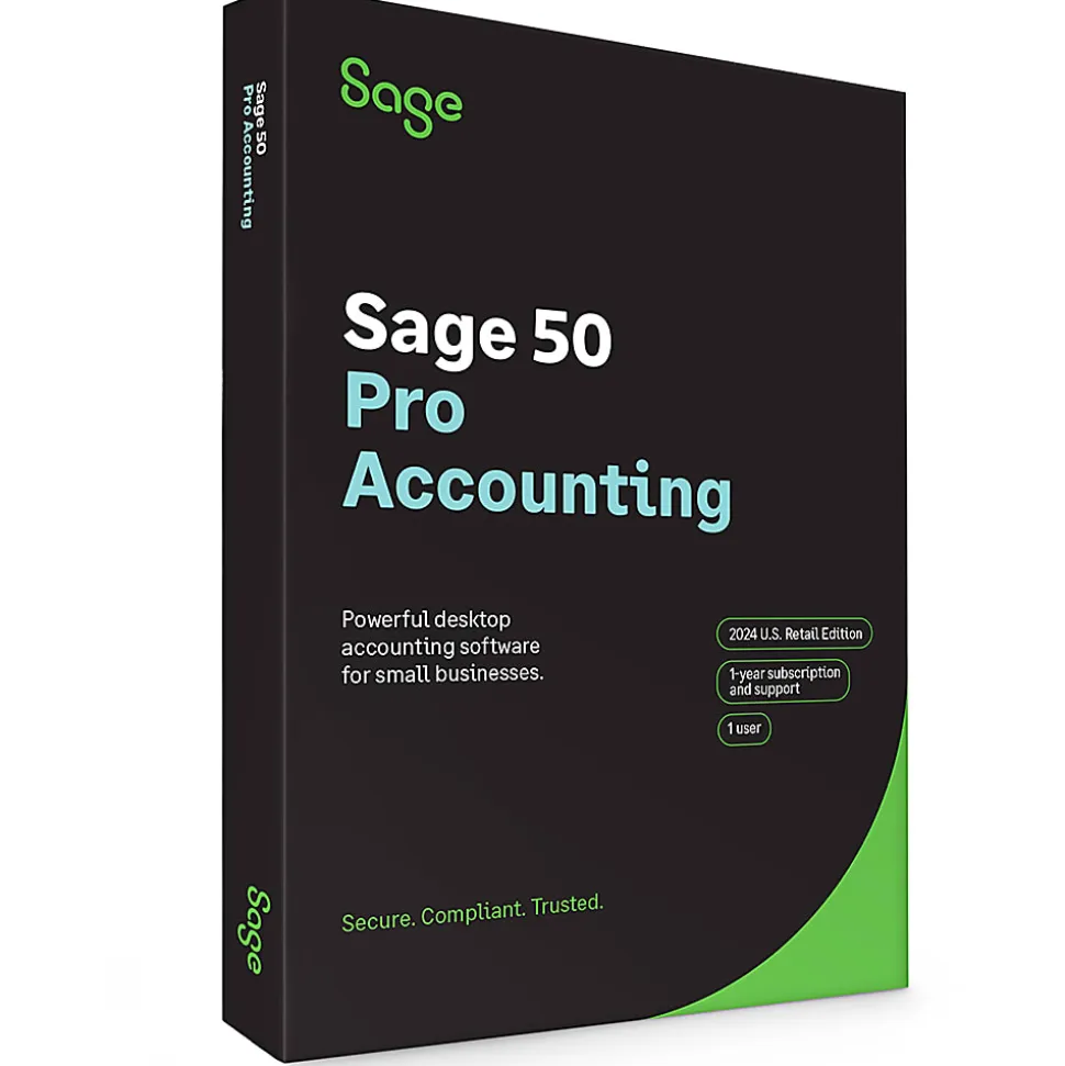 SAGE 50 Pro Accounting, 2024, 1-Year Subscription, Windows®, Product Key