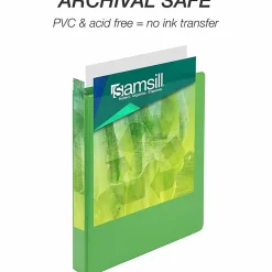 Samsill Earthchoice Durable View Binder, 1" Ring, 8 1/2" x 11", Assorted Colors, Pack Of 4