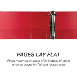 Samsill® Nonstick Locking View 3-Ring Binder, 6