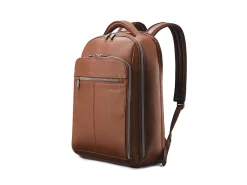Samsonite Classic Leather - Notebook carrying backpack - 15.6" - cognac
