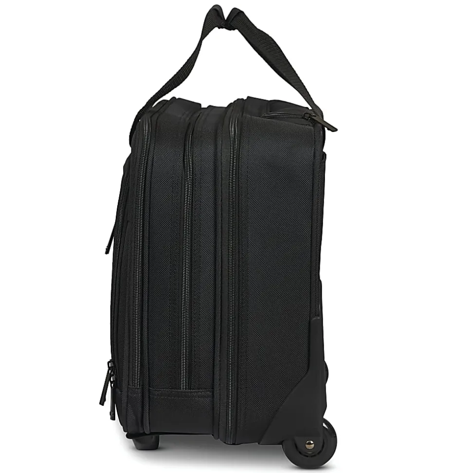 Samsonite® Classic 2-Wheeled Polyester Business Case With 15.6" Laptop Pocket, 9-1/16"H x 16-9/16"W x 13-3/8"D, Black