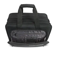 Samsonite® Classic 2-Wheeled Polyester Business Case With 15.6" Laptop Pocket, 9-1/16"H x 16-9/16"W x 13-3/8"D, Black