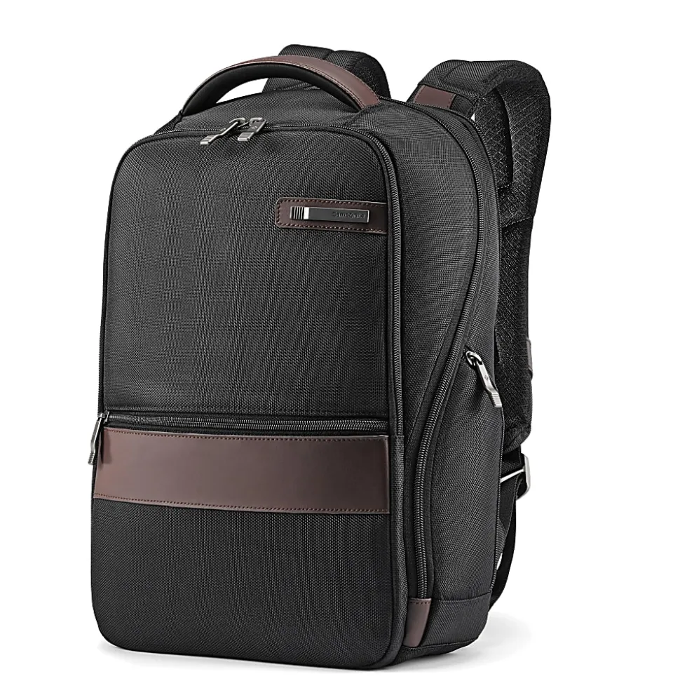 Samsonite® Kombi Slim Laptop Backpack, Black/Brown