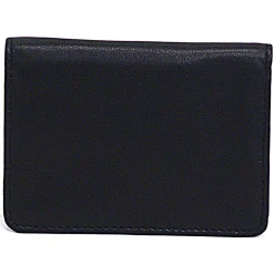 Samsonite® Leather Business Card Holder, 4 1/16" x 3" x 1/2", Black