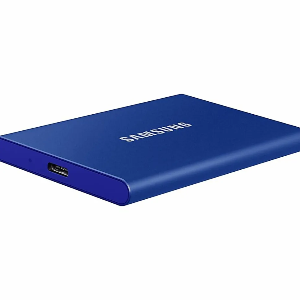Samsung 500GB Portable External Solid State Drive, MU-PC500H/AM, Blue