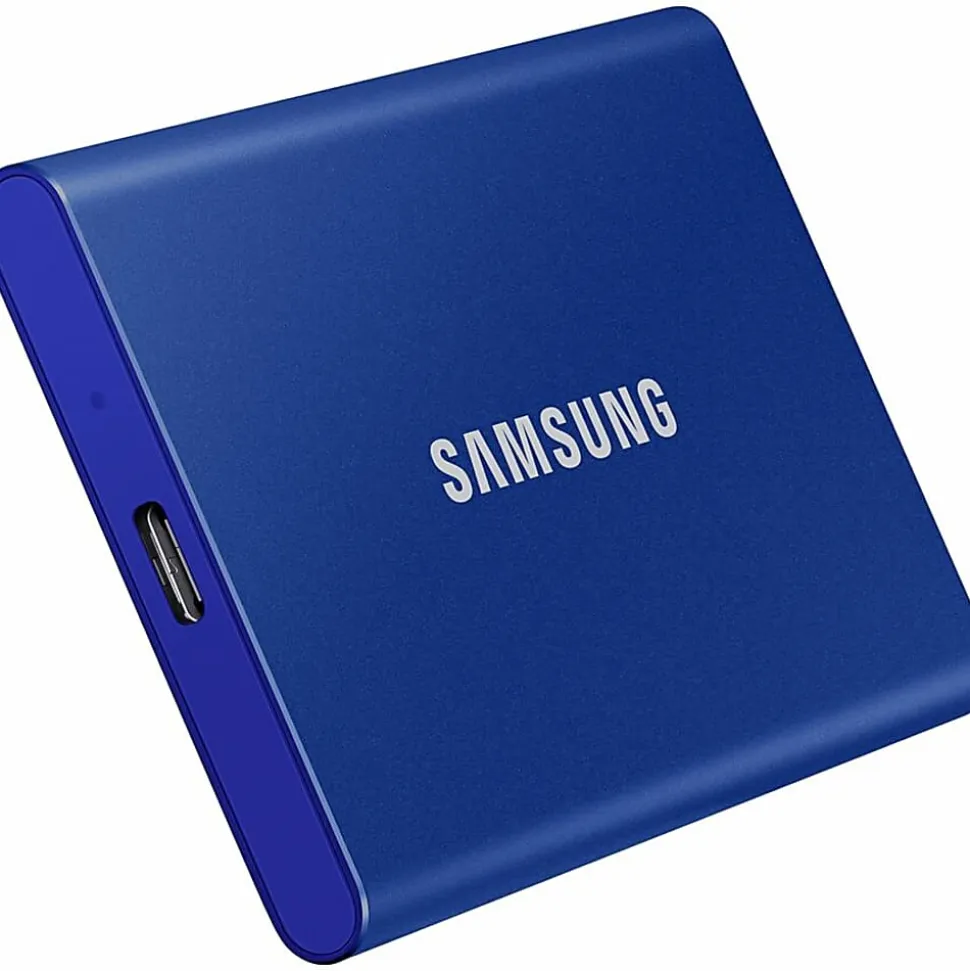 Samsung 500GB Portable External Solid State Drive, MU-PC500H/AM, Blue
