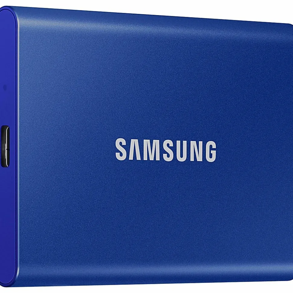 Samsung 500GB Portable External Solid State Drive, MU-PC500H/AM, Blue