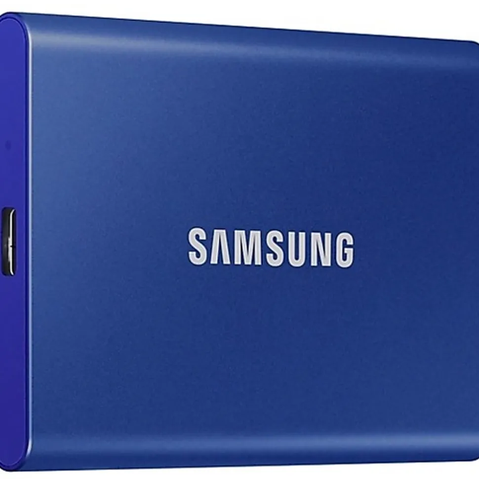Samsung 500GB Portable External Solid State Drive, MU-PC500H/AM, Blue