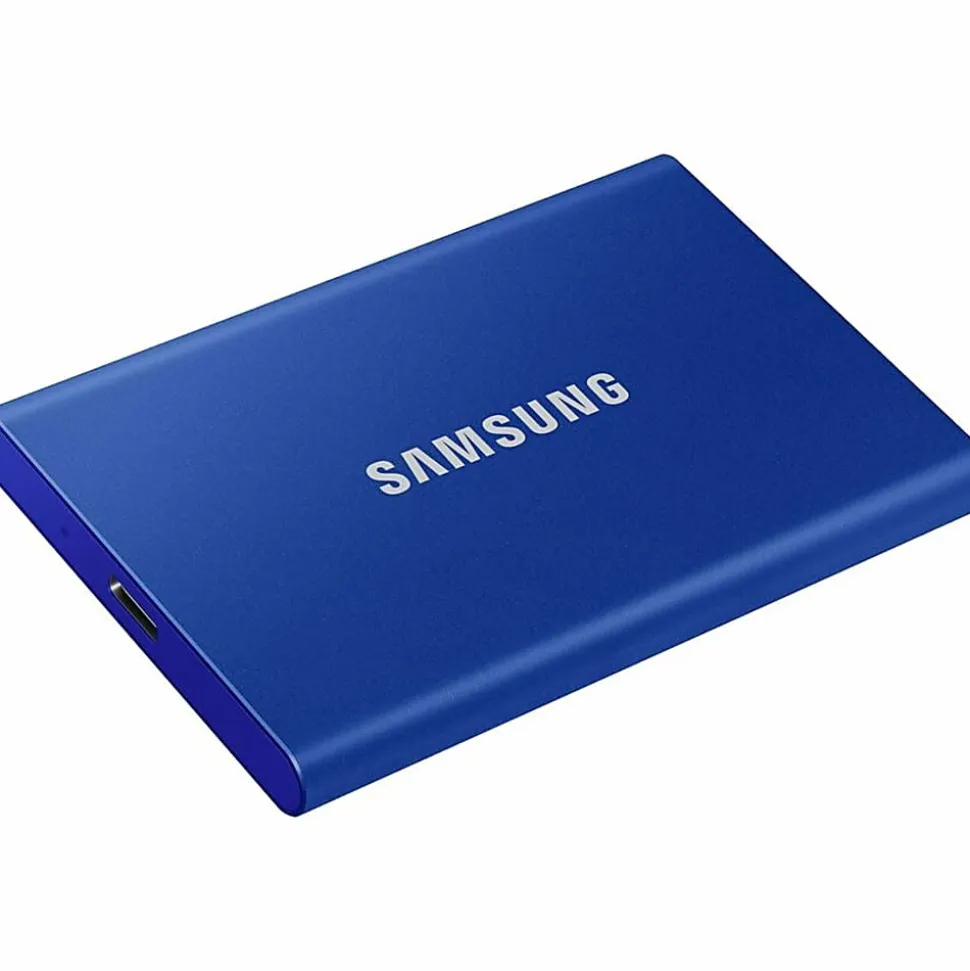 Samsung 500GB Portable External Solid State Drive, MU-PC500H/AM, Blue