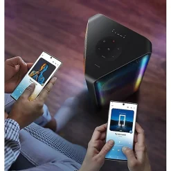 Samsung MX-ST40B 2.0 Bluetooth Speaker System - 160 W RMS - Black - Wireless LAN - Battery Rechargeable - USB
