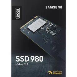 Samsung 980 PCIe 3.0 NVMe Gaming SSD 500GB - Desktop PC Device Supported - 3100 MB/s Maximum Read Transfer Rate - MZV8V500BAM