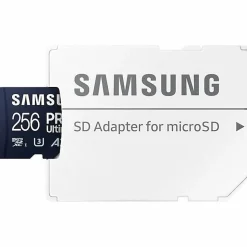 Samsung PRO Ultimate 256 GB Class 10/UHS-I (U3) V30 microSDXC - 1 - 200 MB/s Read - 130 MB/s Write - 10 Year Warranty