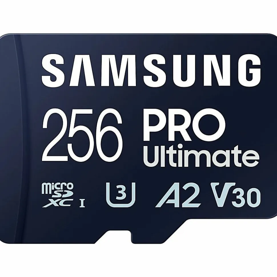 Samsung PRO Ultimate 256 GB Class 10/UHS-I (U3) V30 microSDXC - 1 - 200 MB/s Read - 130 MB/s Write - 10 Year Warranty