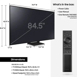 Samsung® Q70A 85" QLED 4K UHD Smart TV