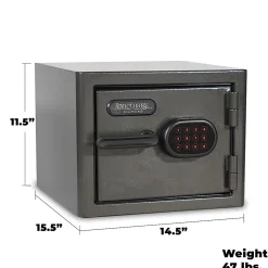Sanctuary Diamond Digital Home/Office Safe, 0.79 Cu. Ft., Dark Grey Hammertone