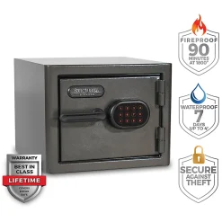 Sanctuary Diamond Digital Home/Office Safe, 0.79 Cu. Ft., Dark Grey Hammertone