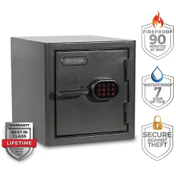Sanctuary Diamond Digital Home/Office Safe, 1.32 Cu. Ft., Dark Grey Hammertone