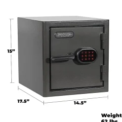 Sanctuary Diamond Digital Home/Office Safe, 1.32 Cu. Ft., Dark Grey Hammertone